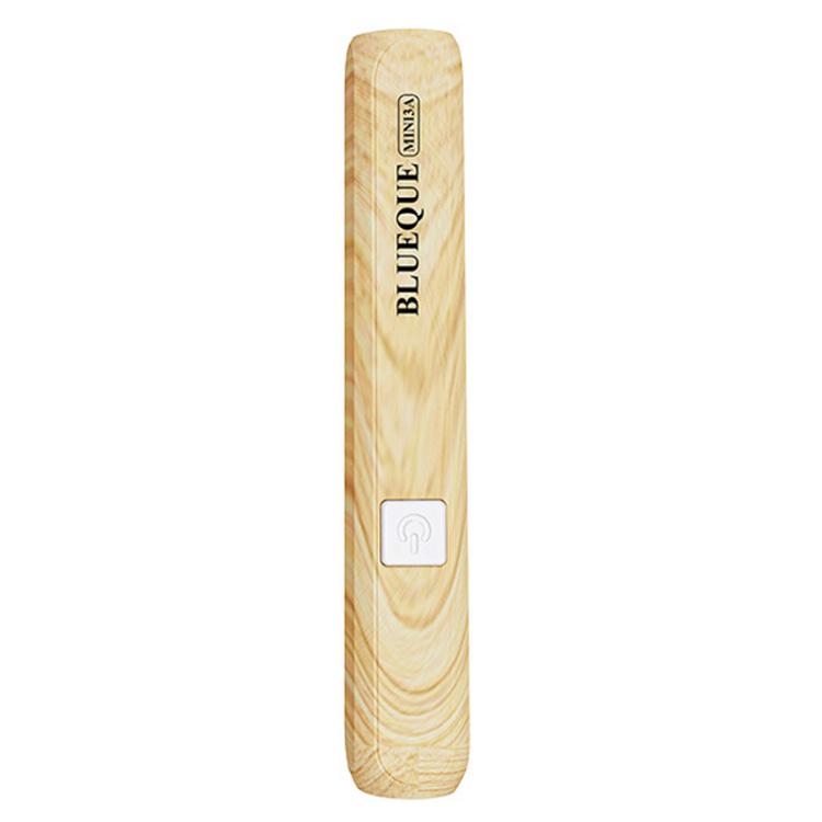 Wood-grain handheld LED nail curing lamp with single-nail tip and side control button