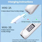 White handheld nail curing LED lamp with charging indicator on the digital screen