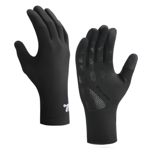 WEST BIKING Touchscreen Winter Bicycle Gloves Fleece-Lined Full Finger Thermal Gloves for Road Biking