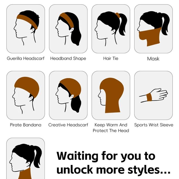 Ear-loop face mask silhouette icons with headband and hair tie styles