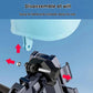 Helmet phone mount disassembly view with rotating clamp and locking knob