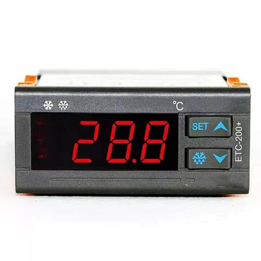 ETC-200+ Digital Temperature Controller with Refrigeration, Heating, Defrost Delay & Alarm, 220V English Version, 110V  English Version