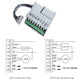 Thermostat control module with terminal block and wiring harness