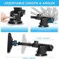 Adjustable car baby monitor bracket with swiveling mount arms and base