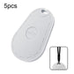 White oval wiper rubber repair and grinding tool, hanging hole and side slots