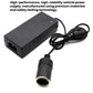 Car power adapter with cigarette-lighter plug and power cord, dark gray
