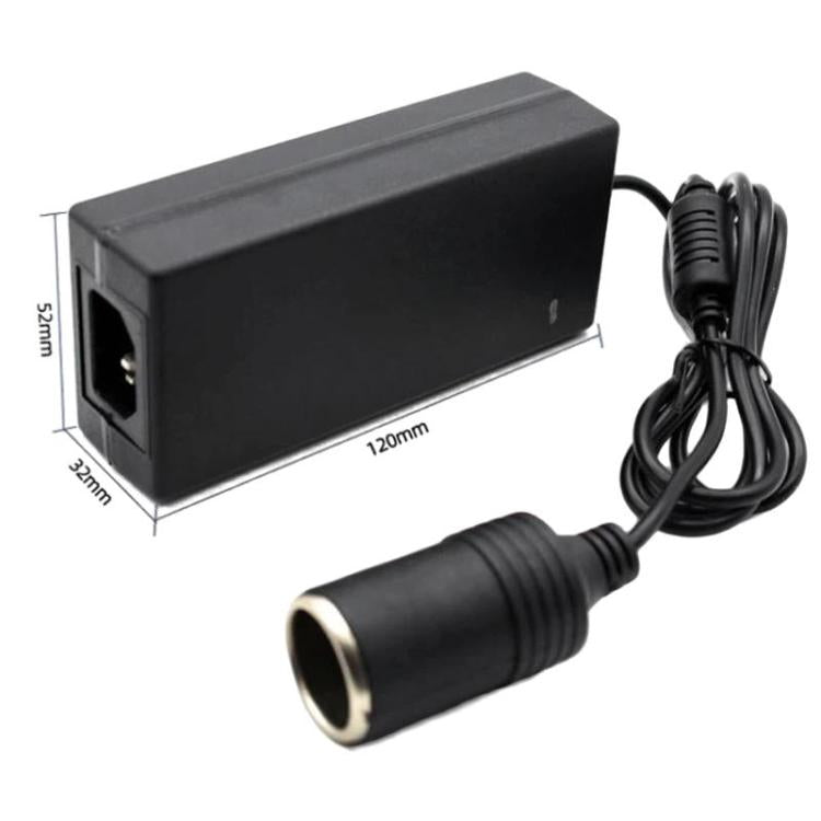 Compact car power adapter with cigarette-lighter plug and coiled power cord, dark gray
