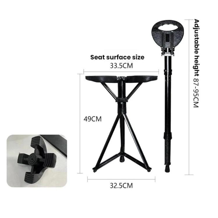 Outdoor Multi-Functional Lightweight Non-Slip Hiking Stick/Stool