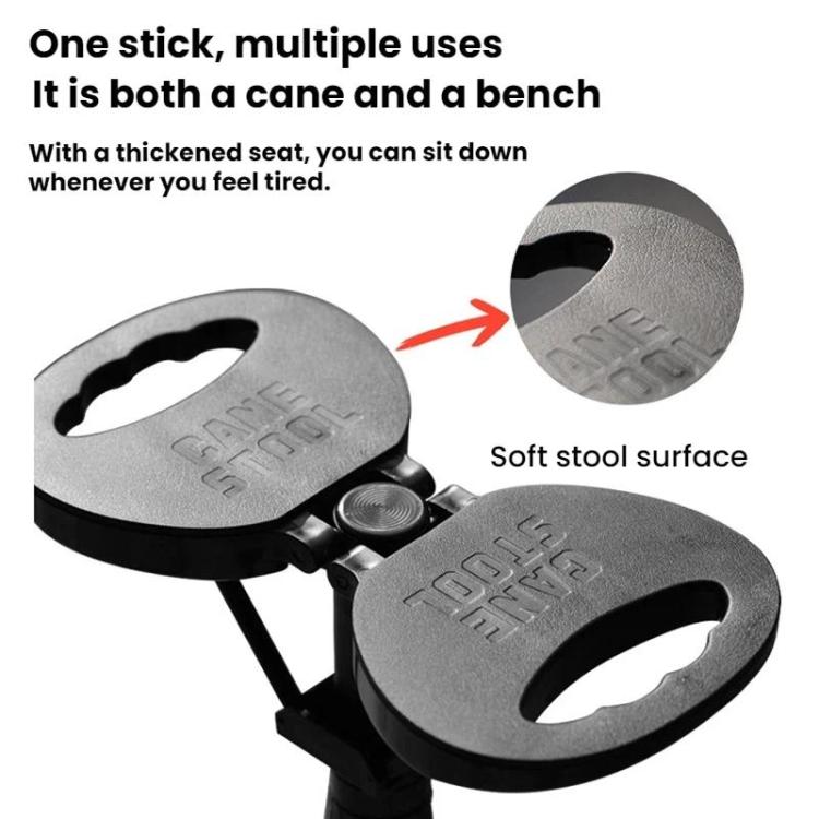 Outdoor Multi-Functional Lightweight Non-Slip Hiking Stick/Stool