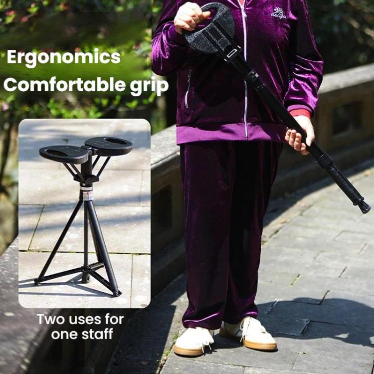 Outdoor Multi-Functional Lightweight Non-Slip Hiking Stick/Stool