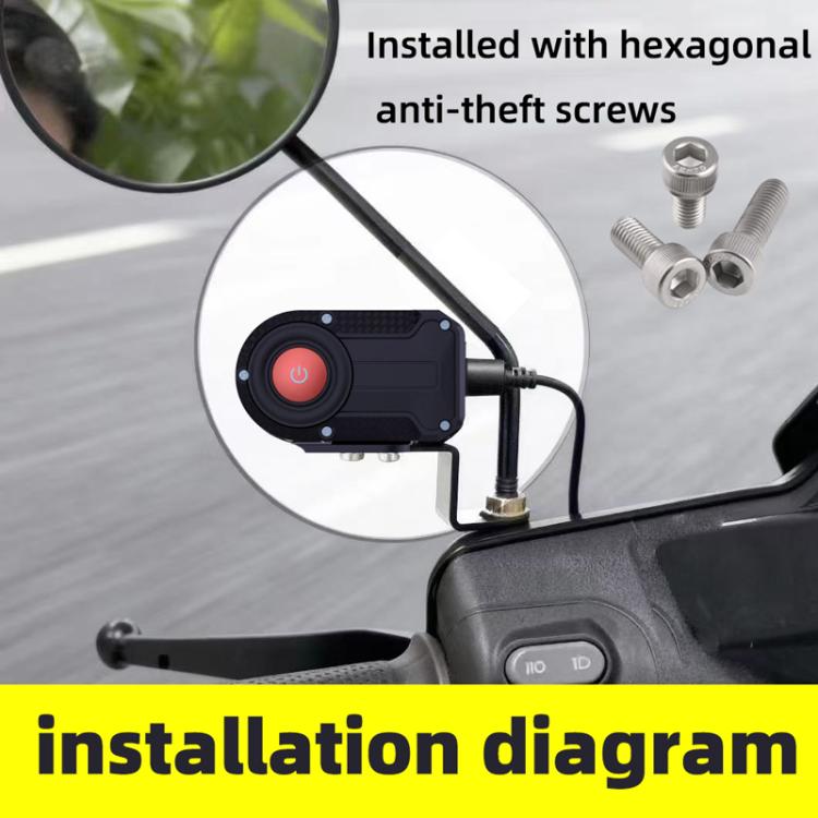M1 IP66 Waterproof WIFI Motorcycle Dash Camera 2K HD Portable Recorder, M1