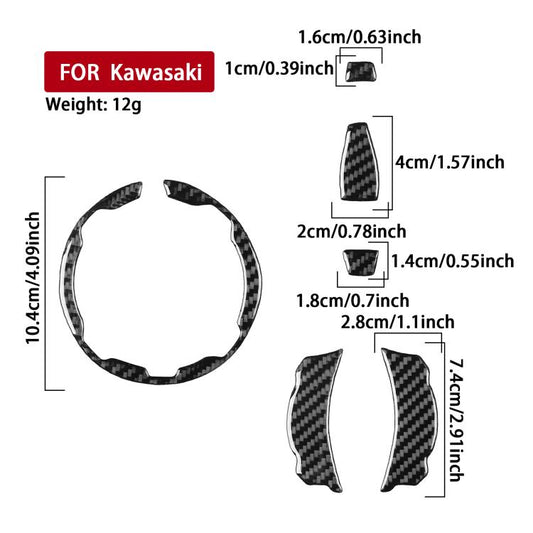 For Kawasaki Z900 6pcs /Set Fuel Tank Cap Stickers
