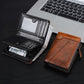 Men’s compact RFID wallet, open design with card slots and bill compartment