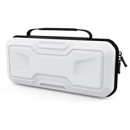 White EVA hard case with zipper and carry handle for handheld console