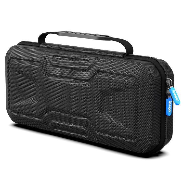 Black EVA hard case with zipper, textured shell and carry handle