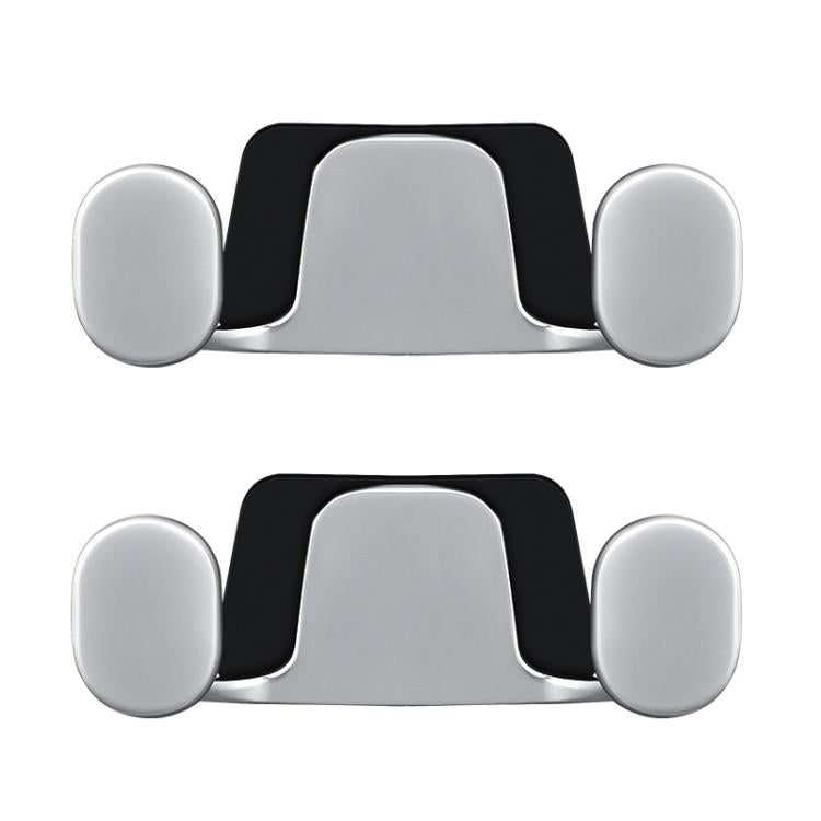 2pcs Vehicle-Mounted Metal Adhesive Double-Hook Phone Holder