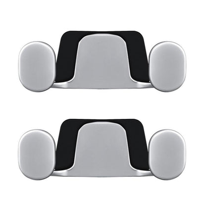 2pcs Vehicle-Mounted Metal Adhesive Double-Hook Phone Holder