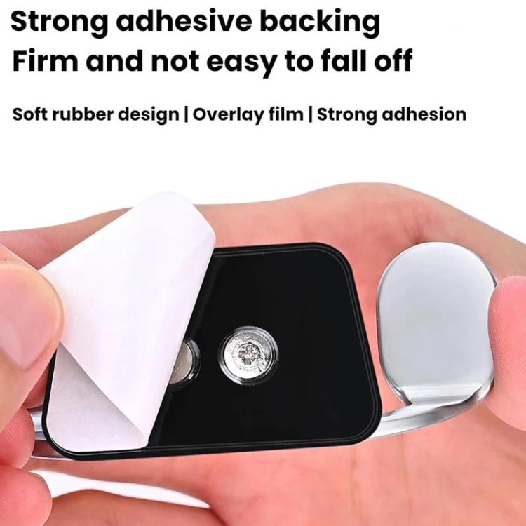 2pcs Vehicle-Mounted Metal Adhesive Double-Hook Phone Holder