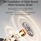 14mm dynamic driver speaker detail for clip-on hearing aid amplifier