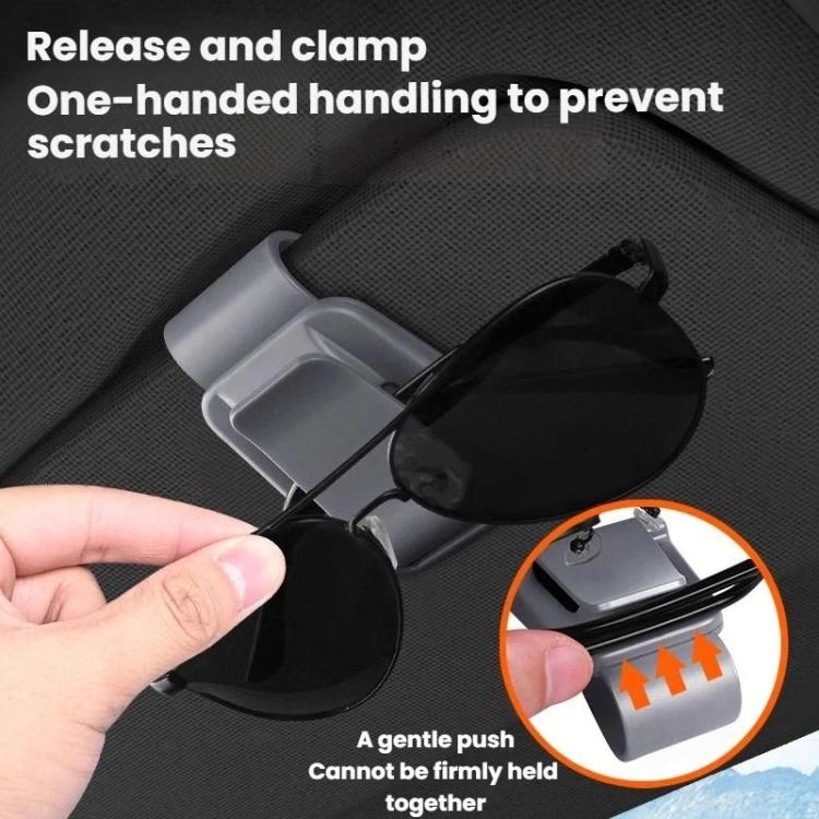 2pcs Car Sunglasses Clip Multifunctional Ticket and Card Holder