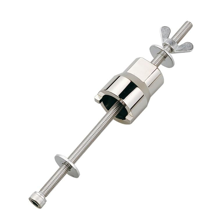 Bicycle freehub tool with chrome threaded rods and wing handle for installation/removal