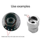 Bicycle hub tool with slotted tower slot opening for 4 mm hardware, chrome