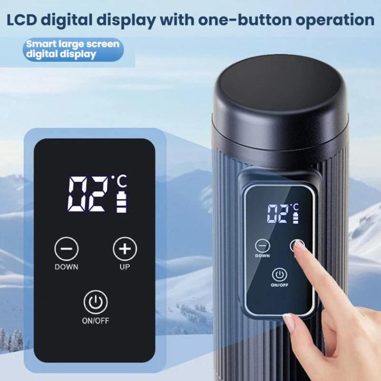 Insulin Cooling Cup Portable Cooling Box Medication Temperature Controlled Portable Mini Fridge, USB Direct Plug, 10200mAh Charging