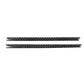Black carbon-fiber style passenger air vent trim strip, 2-piece set