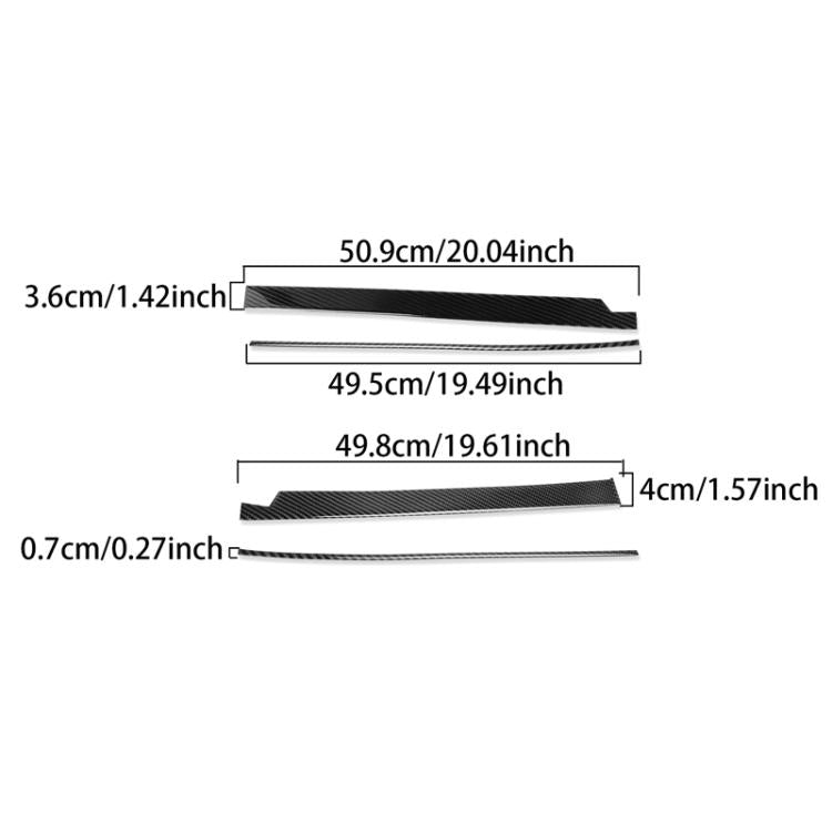 Kia Sportage NQ5 dashboard trim strip size diagram with 50.9 cm and 49.5 cm specs