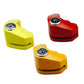 Universal disc brake lock set, red and yellow covers with key and lock pieces