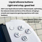 White controller face with liquid-silicone style ABXY rubber buttons and analog stick