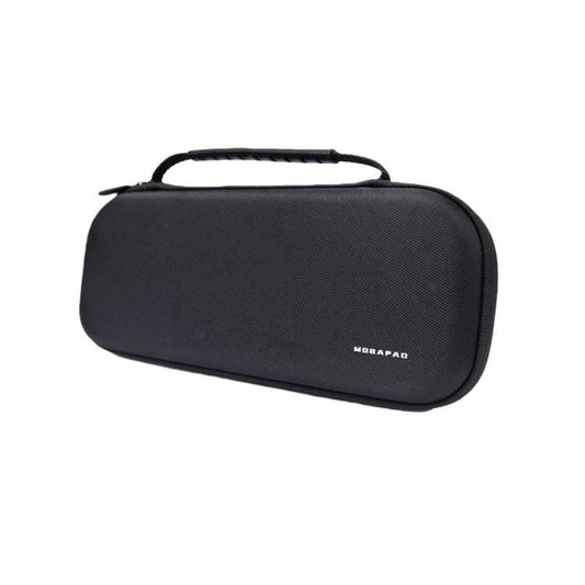 Dark gray handheld organizer case with top handle for Nintendo Switch