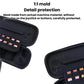 Black molded organizer case with shaped protection for joysticks and buttons