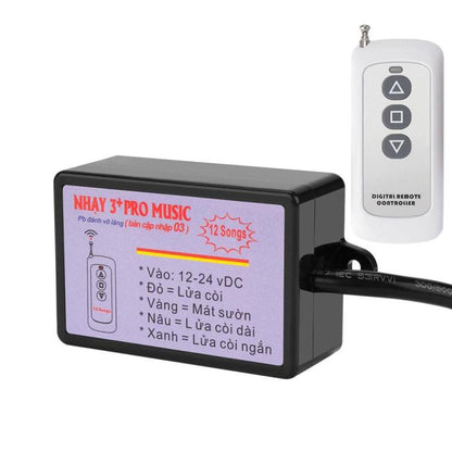 Twelve-tone Car Horn Control Box With Colored Light Control, 12 Sound, With Remote Control