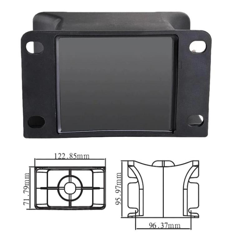 Waterproof reversing alarm control module with rectangular front window