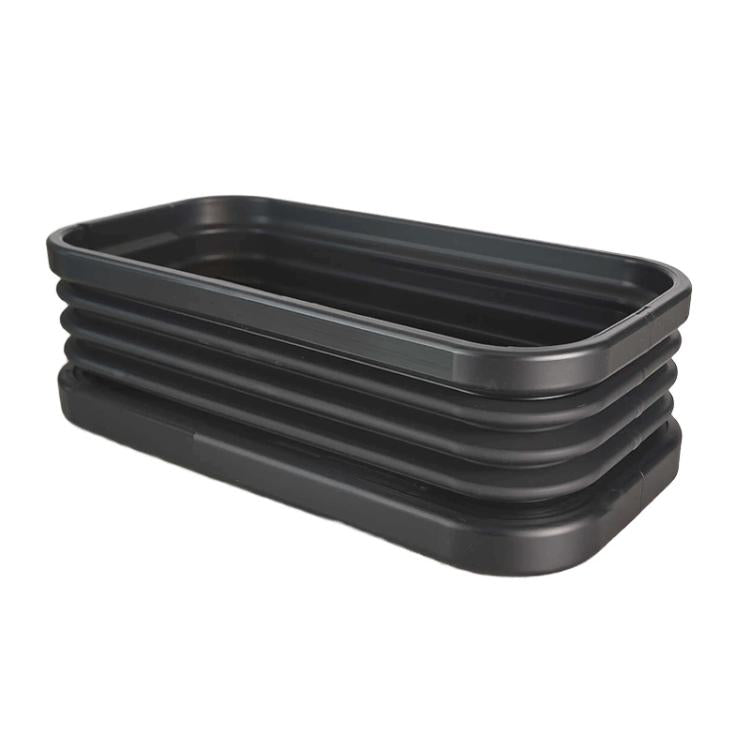 Black ridged bean hopper extension for coffee machines
