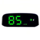 Solar-Powered Wireless Electronic Dog Speed Meter Head-Up Display, KM/H, MP/H