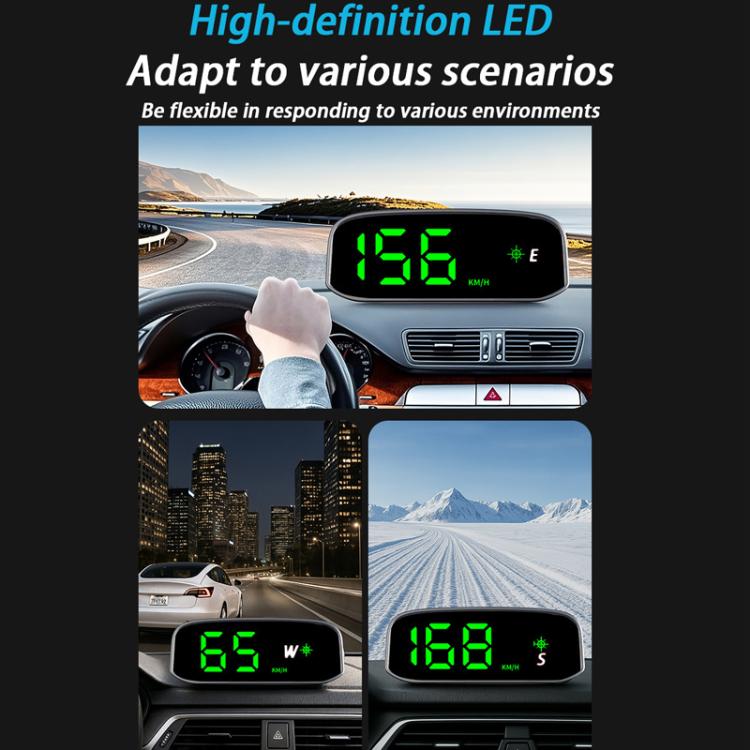 Solar-Powered Wireless Electronic Dog Speed Meter Head-Up Display, KM/H, MP/H