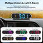 Car speed HUD display showing blue LED 91 with multiple color theme options