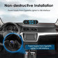 Car speed HUD display showing blue LED 30 with USB power route from cigarette lighter