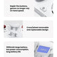 White mechanical game controller with red thumbsticks and front action buttons