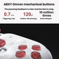White mechanical game controller with red ABXY face buttons and D-pad