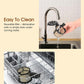 Reusable coffee filter designed for rinsing or dishwasher cleaning, black lid