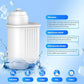 White active carbon water filter cartridge with water droplets