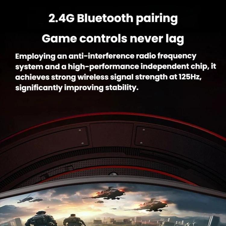 Wireless game controller top view with thumbsticks and shoulder buttons