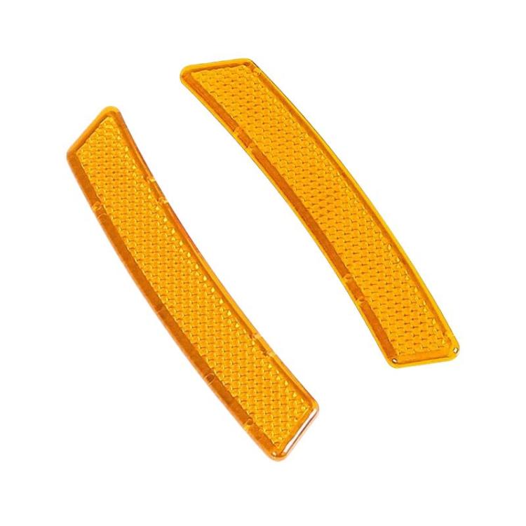 2pcs Universal Car Fender Reflective Sticker Body Warning Decal