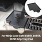 Coffee grounds catcher mat for drip tray, placed under a coffee machine’s spout area