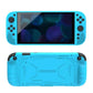 Blue silicone protective case for Nintendo Switch 2, shockproof shell with cutouts