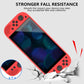 Red silicone protective case for Nintendo Switch 2, textured grip sides and screen cover