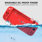 Red silicone protective case for Nintendo Switch 2, washable textured shell with grip pattern